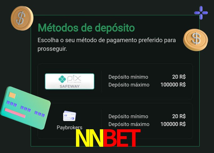 O cassino NNBETbet oferece uma grande variedade de métodos de pagamento